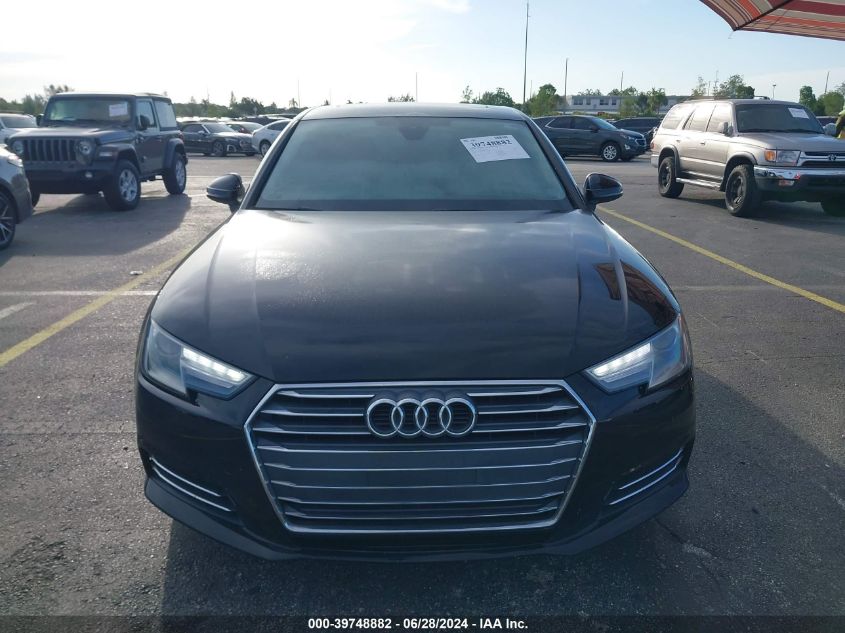 2017 Audi A4 Ultra Premium VIN: WAUGMAF4XHN060866 Lot: 39748882