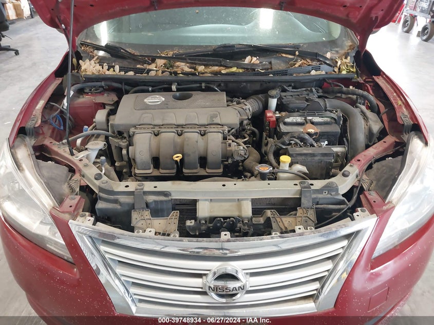 2013 Nissan Sentra Sv VIN: 3N1AB7AP8DL685458 Lot: 39748934