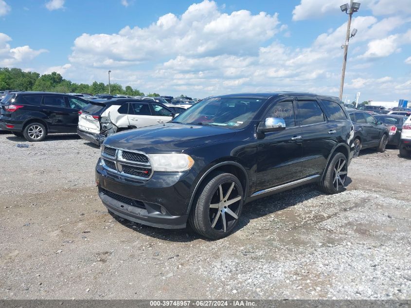 2012 Dodge Durango Sxt VIN: 1C4RDJAG6CC110843 Lot: 39748957