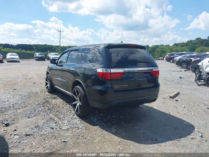 2012 Dodge Durango Sxt VIN: 1C4RDJAG6CC110843 Lot: 39748957