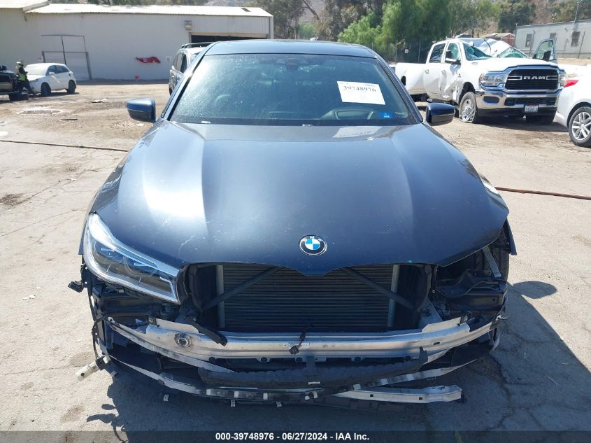 2018 BMW 750I I VIN: WBA7F0C59JGM22875 Lot: 39748976