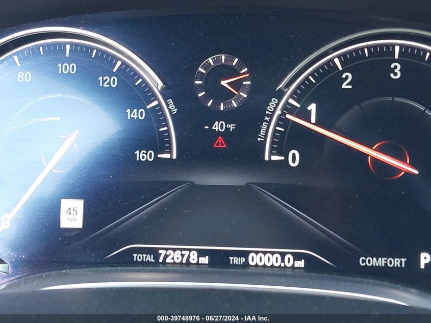 2018 BMW 750I I VIN: WBA7F0C59JGM22875 Lot: 39748976