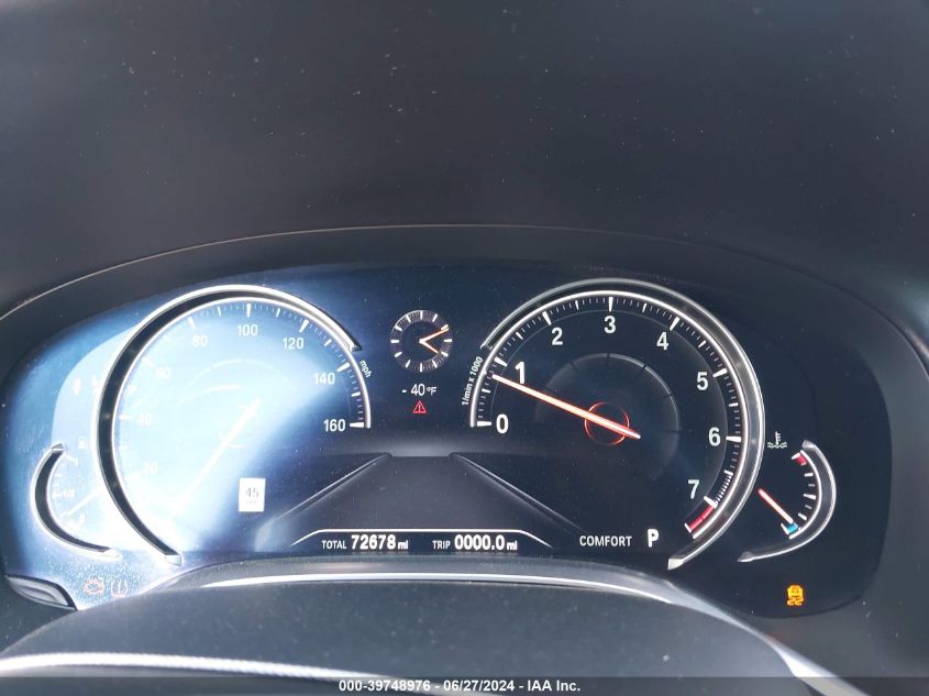 2018 BMW 750I I VIN: WBA7F0C59JGM22875 Lot: 39748976