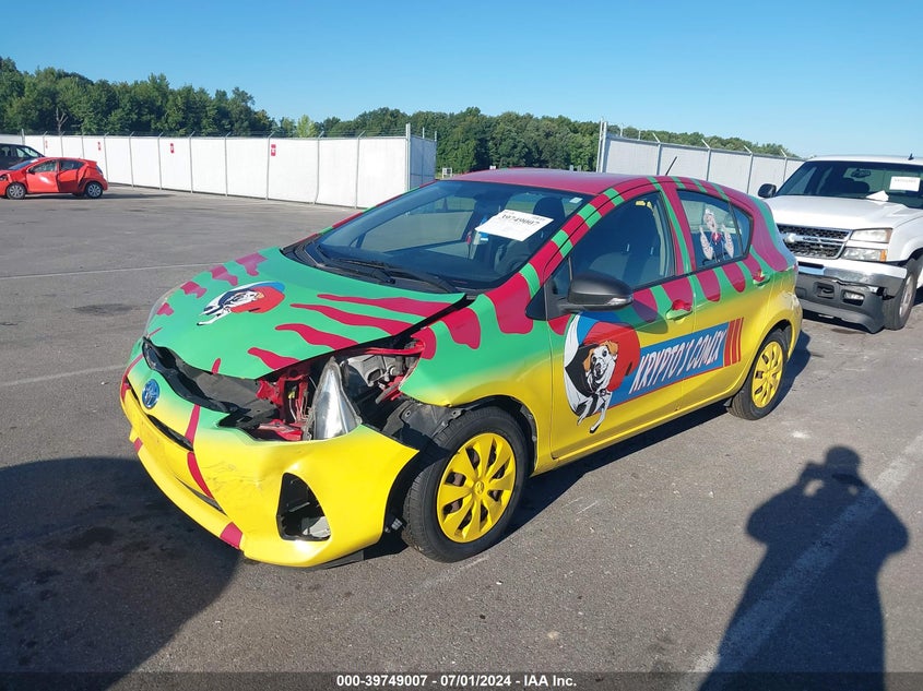 2013 Toyota Prius C Two VIN: JTDKDTB33D1542599 Lot: 39749007