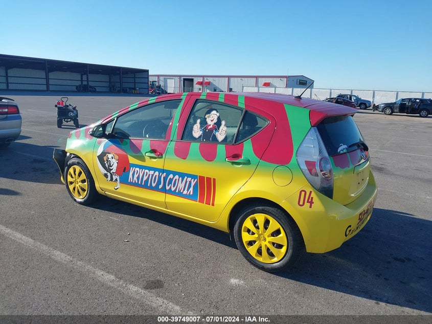 2013 Toyota Prius C Two VIN: JTDKDTB33D1542599 Lot: 39749007