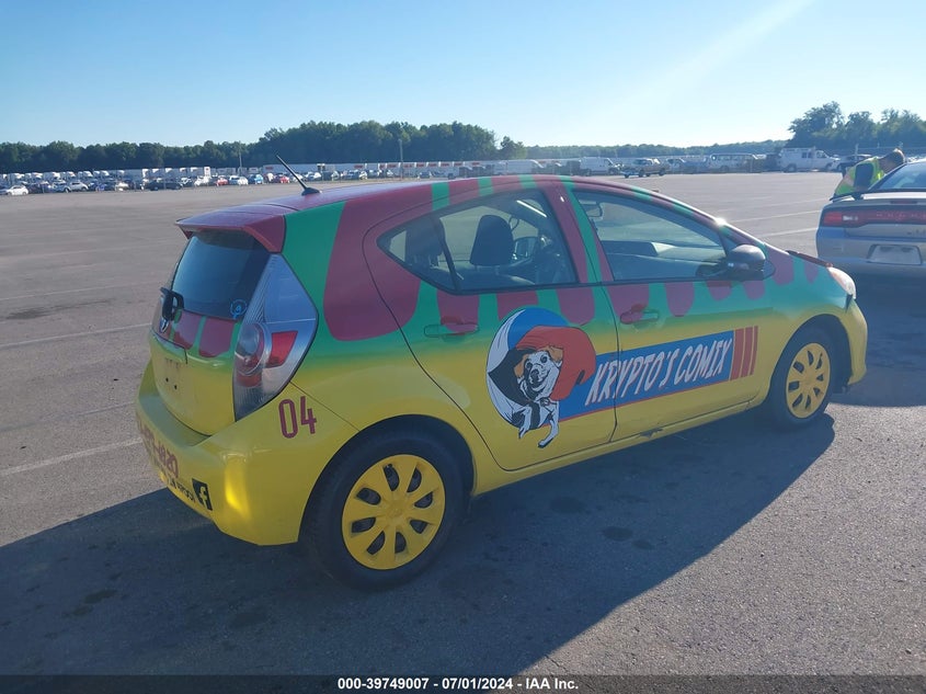 2013 Toyota Prius C Two VIN: JTDKDTB33D1542599 Lot: 39749007