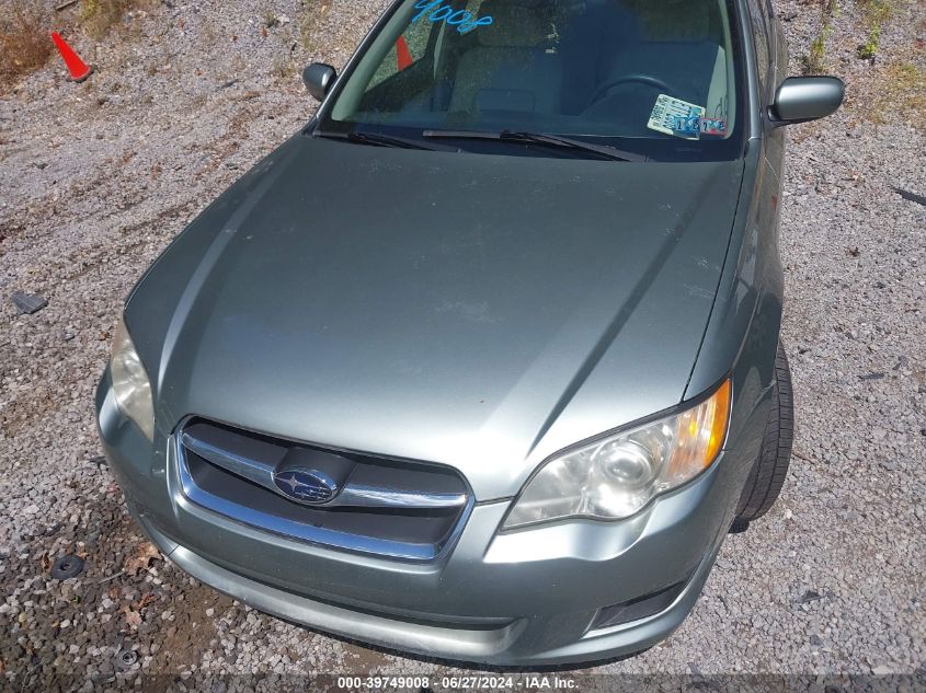 2009 Subaru Legacy 2.5I VIN: 4S3BL616897214468 Lot: 39749008