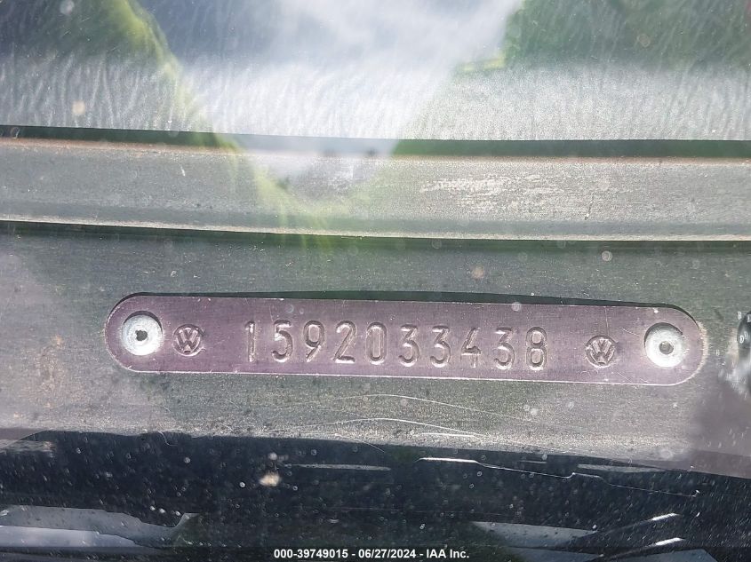 1979 Volkswagen Beetle VIN: 00000001592033438 Lot: 39749015