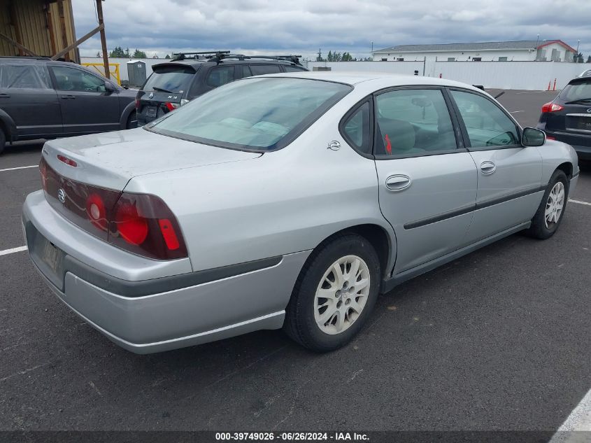 2004 Chevrolet Impala VIN: 2G1WF52E649108139 Lot: 39749026