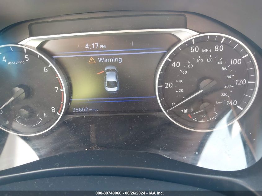 2022 Nissan Altima Sr Fwd VIN: 1N4BL4CV2NN403671 Lot: 39749060