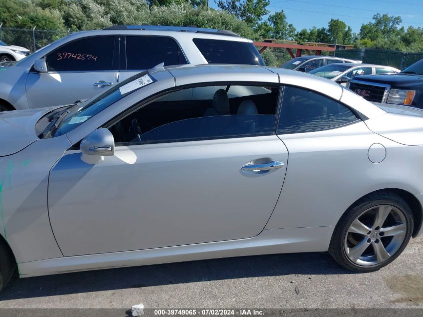 2012 Lexus Is 250C 250 VIN: JTHFF2C29C2526605 Lot: 39749065