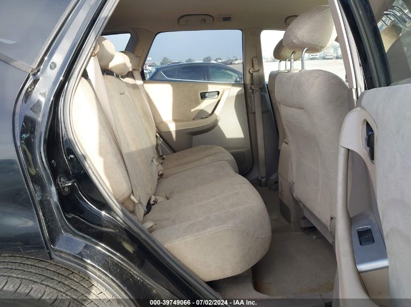 2005 Nissan Murano S VIN: JN8AZ08T35W309205 Lot: 39749066