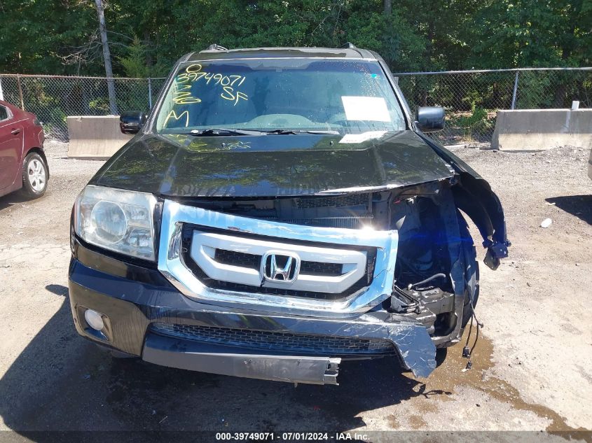 2011 Honda Pilot Touring VIN: 5FNYF4H9XBB086286 Lot: 39749071