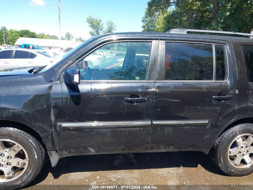 2011 Honda Pilot Touring VIN: 5FNYF4H9XBB086286 Lot: 39749071