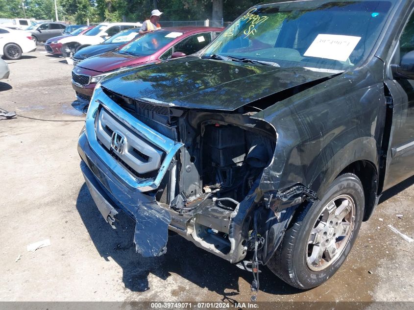 2011 Honda Pilot Touring VIN: 5FNYF4H9XBB086286 Lot: 39749071