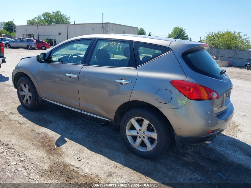2009 Nissan Murano S/Sl/Le VIN: JN8AZ18W29W127985 Lot: 39749091