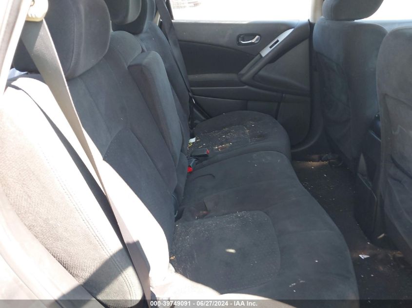 2009 Nissan Murano S/Sl/Le VIN: JN8AZ18W29W127985 Lot: 39749091