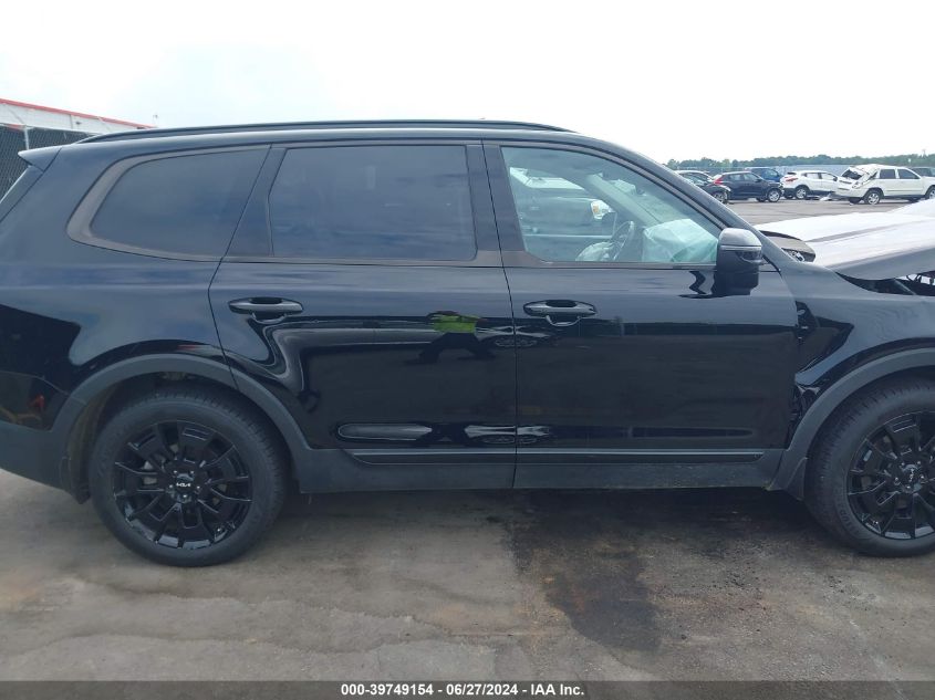 2022 Kia Telluride Ex VIN: 5XYP3DHC6NG257645 Lot: 39749154