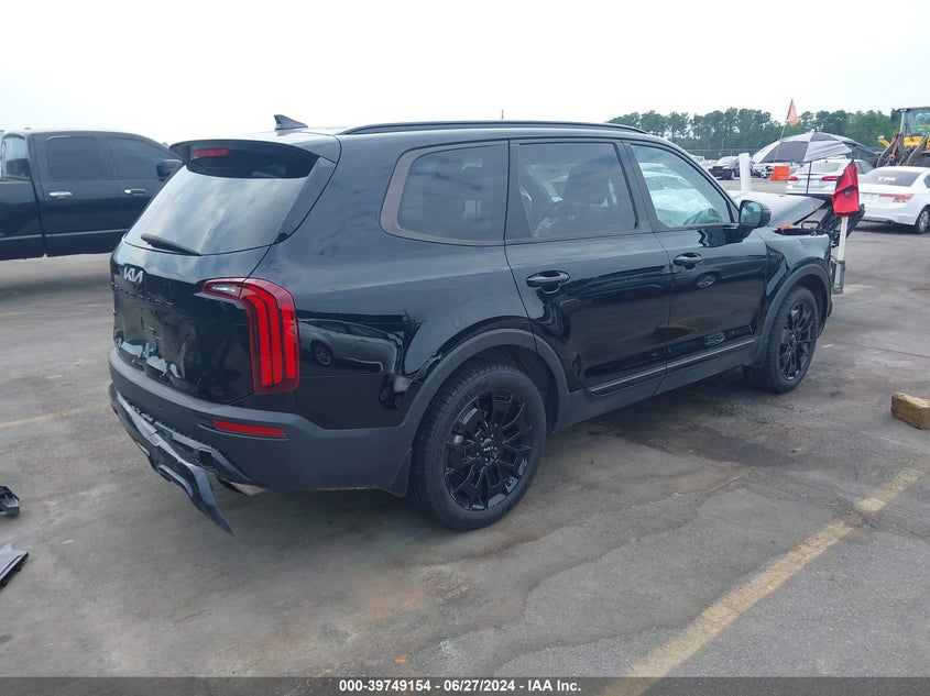 2022 Kia Telluride Ex VIN: 5XYP3DHC6NG257645 Lot: 39749154