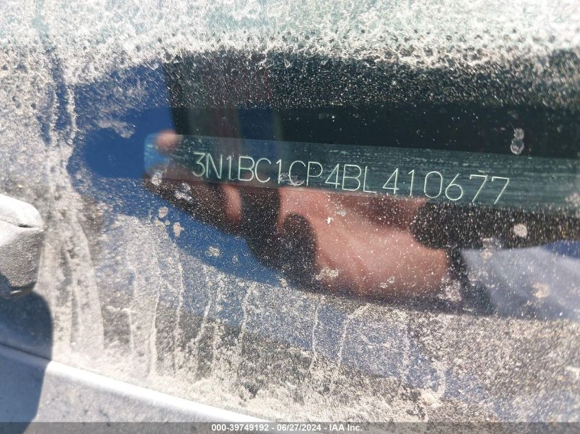 2011 Nissan Versa 1.8S VIN: 3N1BC1CP4BL410677 Lot: 39749192