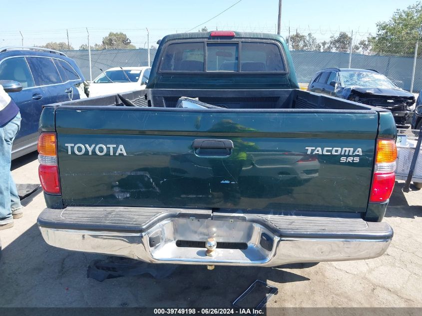 2001 Toyota Tacoma Prerunner V6 VIN: 5TESN92N31Z787342 Lot: 39749198
