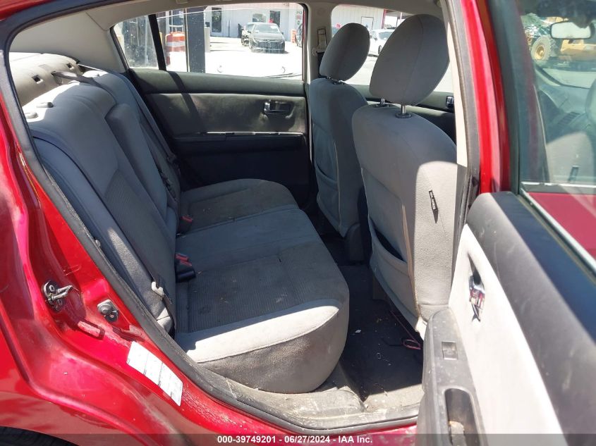 2010 Nissan Sentra 2.0S VIN: 3N1AB6AP6AL647913 Lot: 39749201