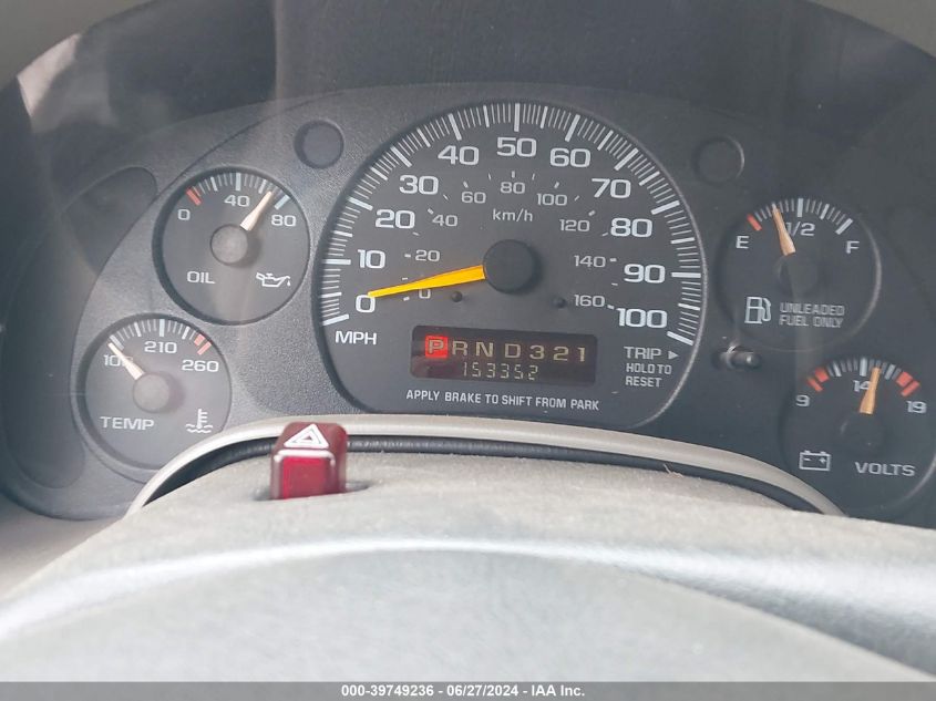 1998 Chevrolet Astro VIN: 1GNEL19W6WB163377 Lot: 39749236