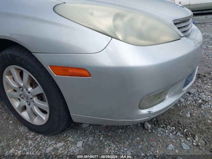 2004 Lexus Es 330 VIN: JTHBA30G345005138 Lot: 39749277