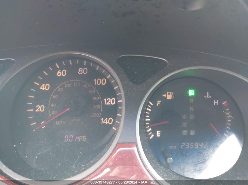 2004 Lexus Es 330 VIN: JTHBA30G345005138 Lot: 39749277