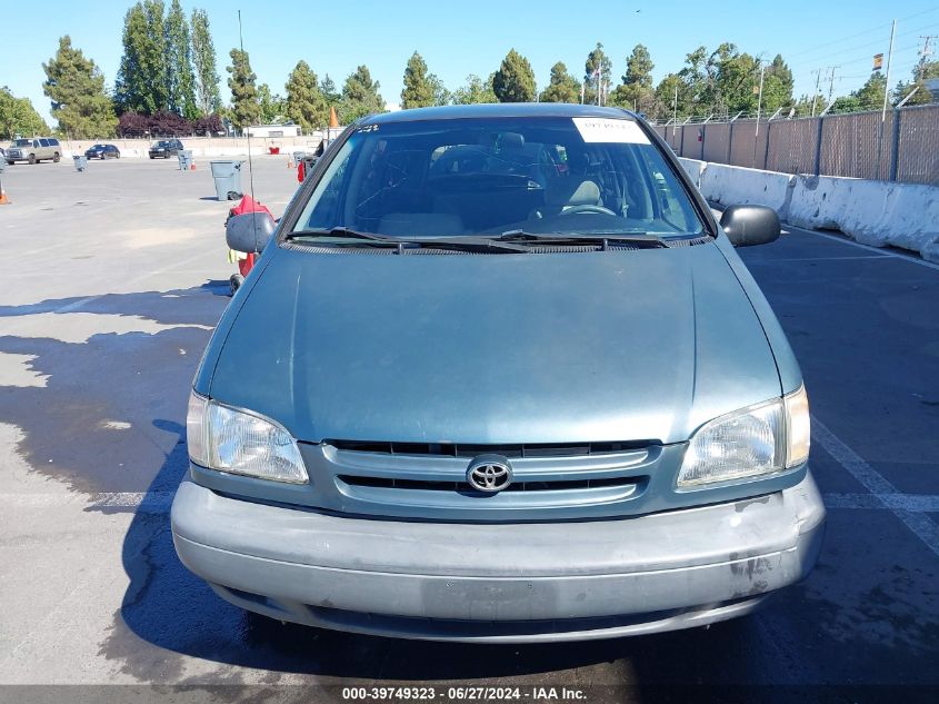 2000 Toyota Sienna Ce VIN: 4T3ZF19C7YU217822 Lot: 39749323