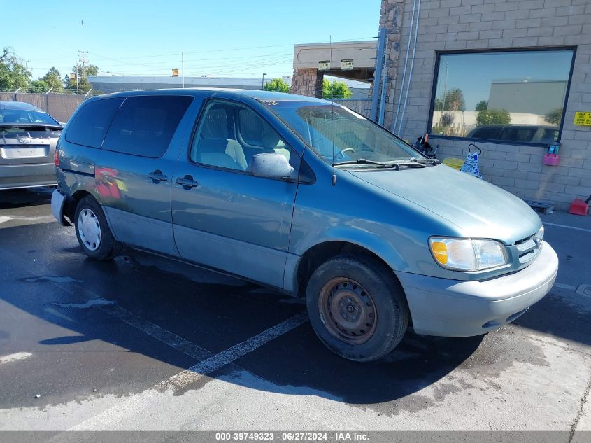 2000 Toyota Sienna Ce VIN: 4T3ZF19C7YU217822 Lot: 39749323