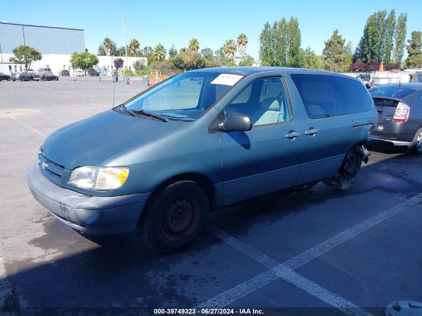 2000 Toyota Sienna Ce VIN: 4T3ZF19C7YU217822 Lot: 39749323