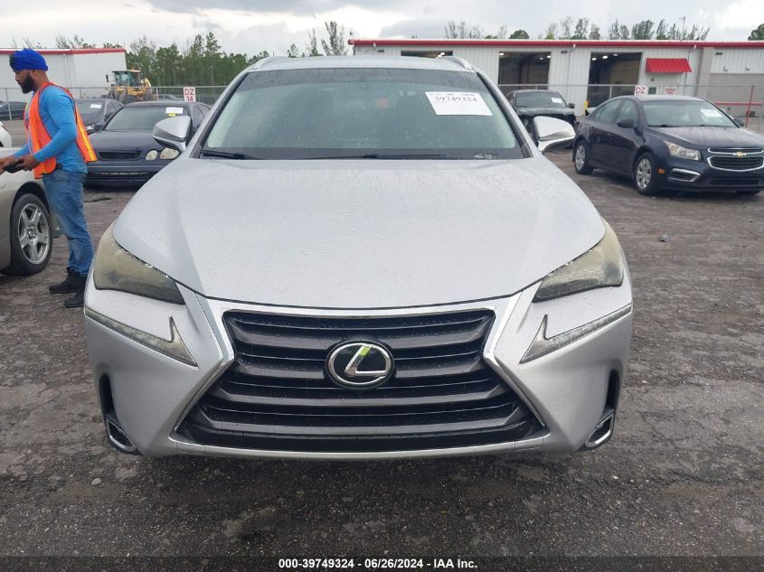 2016 Lexus Nx 200T VIN: JTJYARBZ5G2034186 Lot: 39749324