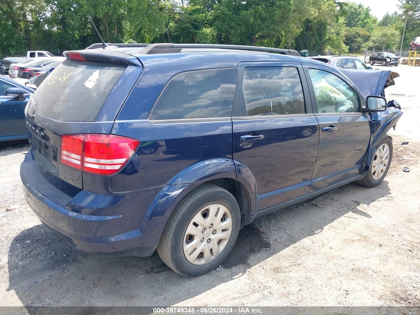 VIN 3C4PDCAB9JT385292 2018 DODGE JOURNEY SE