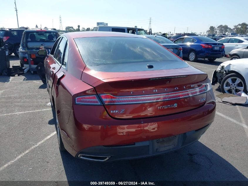 2014 Lincoln Mkz Hybrid VIN: 3LN6L2LUXER805521 Lot: 39749359