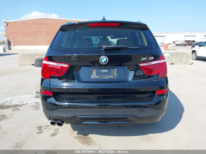 2017 BMW X3 Sdrive28I VIN: 5UXWZ7C30H0V89513 Lot: 39749441