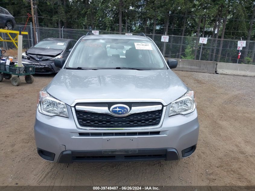 2016 Subaru Forester 2.5I VIN: JF2SJABC8GH435090 Lot: 39749487