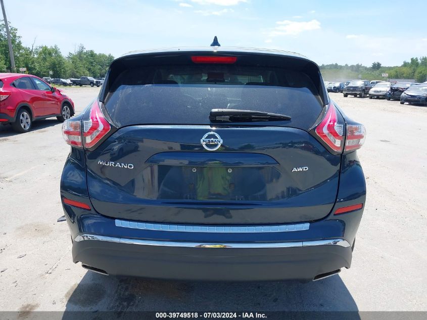 2018 Nissan Murano S VIN: 5N1AZ2MH5JN119670 Lot: 39749518