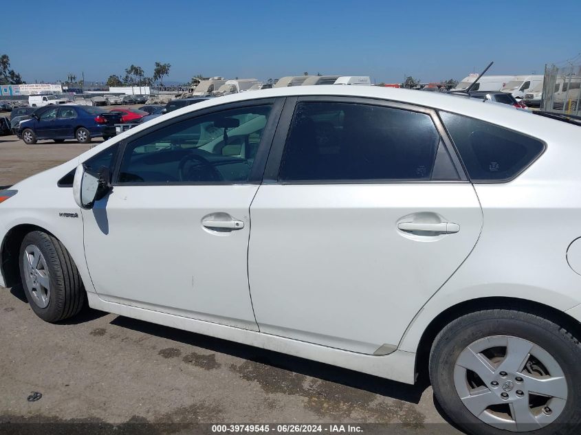 2011 Toyota Prius Two VIN: JTDKN3DU5B1474502 Lot: 39749545