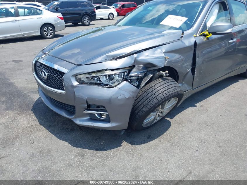 2014 Infiniti Q50 Premium VIN: JN1BV7AP8EM691862 Lot: 39749568