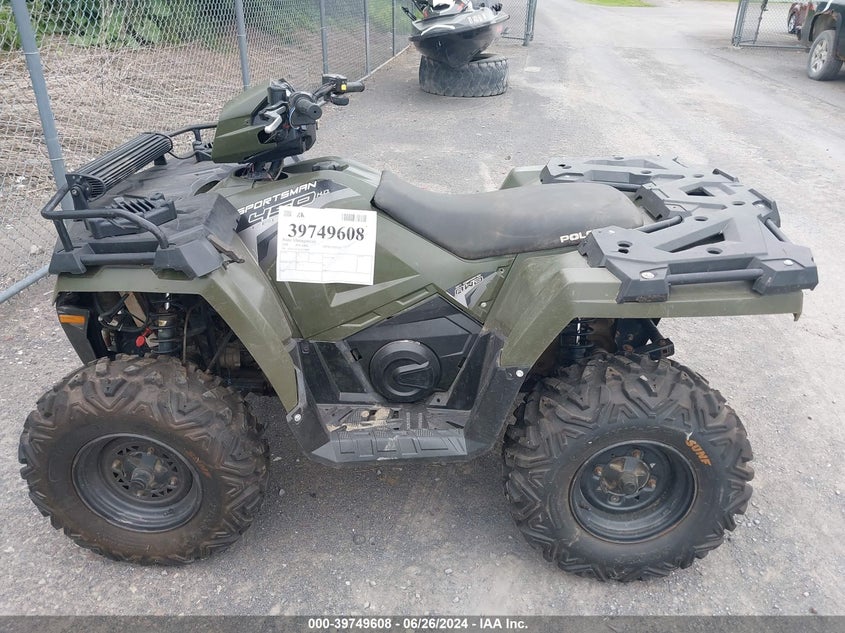 VIN 4XASEA50XLA274093 2020 POLARIS SPORTSMAN 450 H.O.