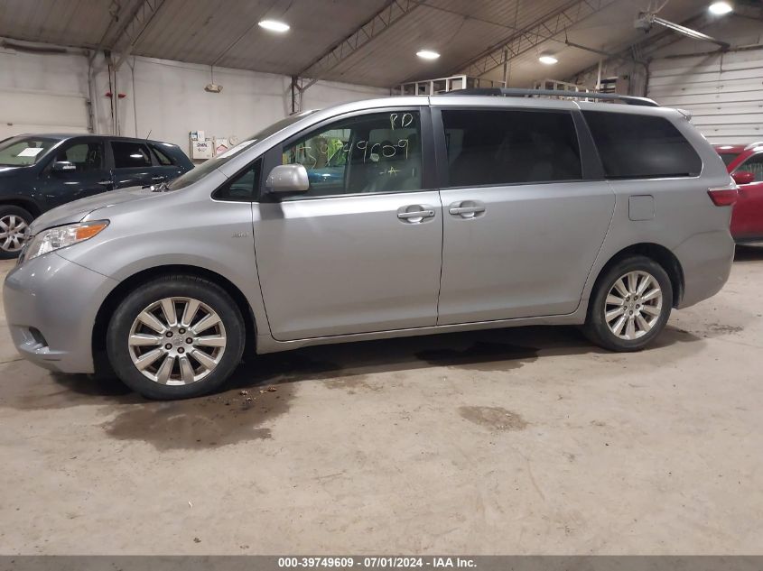 2017 Toyota Sienna Le 7 Passenger VIN: 5TDJZ3DC8HS155940 Lot: 39749609