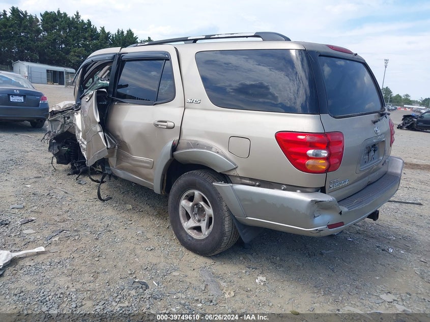 2002 Toyota Sequoia Sr5 V8 VIN: 5TDBT44A82S079170 Lot: 39749610