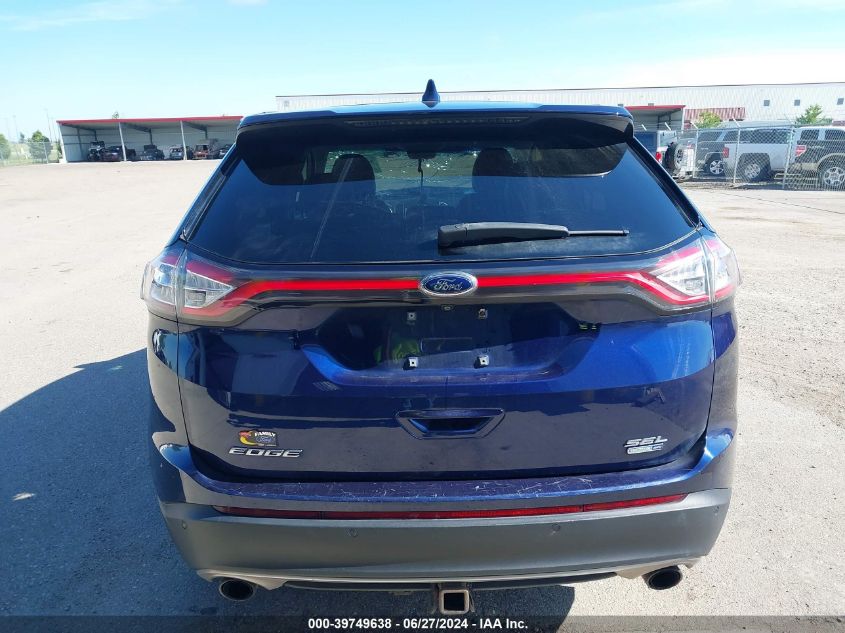 2016 Ford Edge Sel VIN: 2FMPK4J98GBB50598 Lot: 39749638
