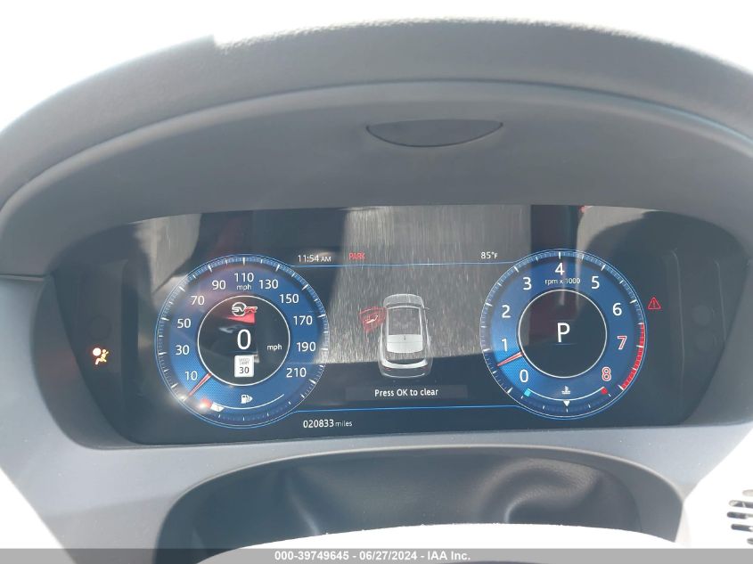 2020 Jaguar F-Pace Svr P550 Awd Automatic VIN: SADCZ2EE4LA629962 Lot: 39749645