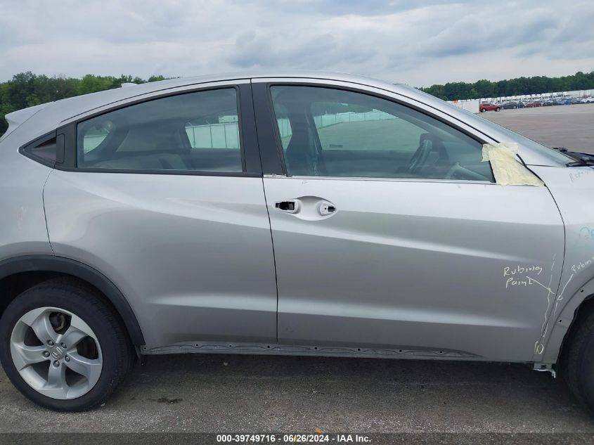 2018 Honda Hr-V Lx VIN: 3CZRU6H31JG727765 Lot: 39749716