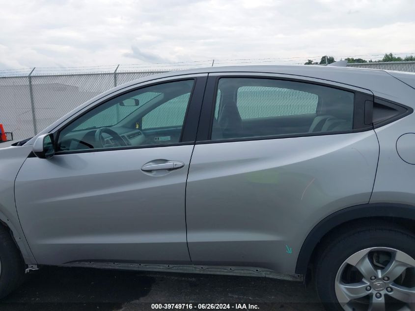 2018 Honda Hr-V Lx VIN: 3CZRU6H31JG727765 Lot: 39749716