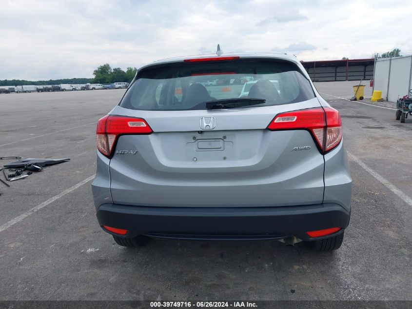 2018 Honda Hr-V Lx VIN: 3CZRU6H31JG727765 Lot: 39749716