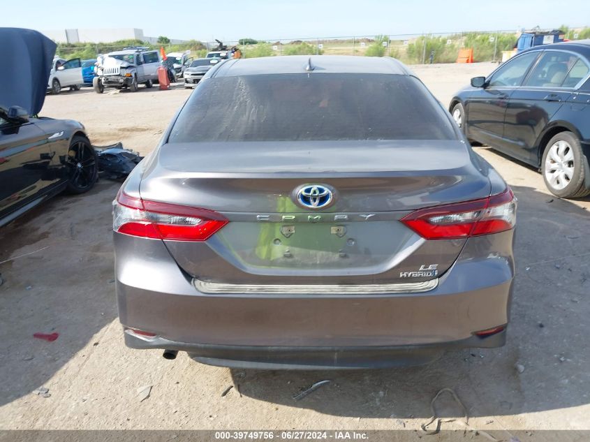 2022 Toyota Camry Le Hybrid VIN: 4T1C31AK9NU583500 Lot: 39749756