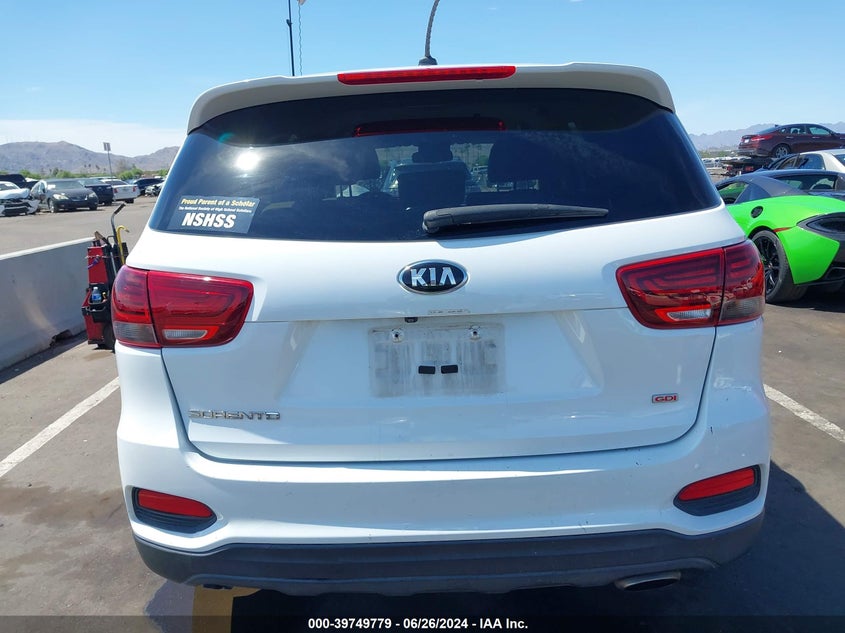 2019 Kia Sorento 2.4L Lx VIN: 5XYPG4A32KG534799 Lot: 39749779